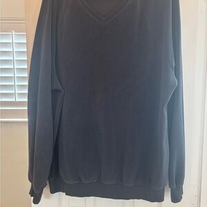 Women's Charcoal V-Neck Sweater